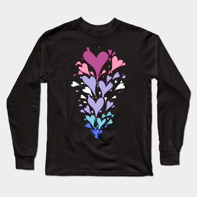 Loveheart - Bigender Long Sleeve T-Shirt by Wissler